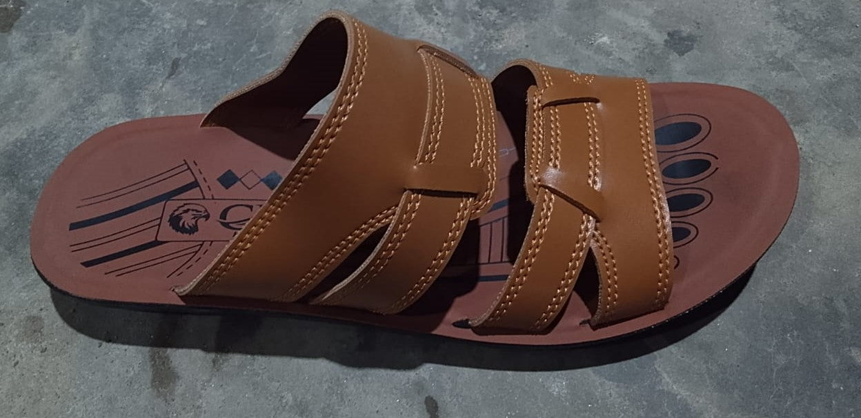 Brown sandal in leather